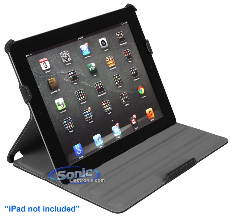 Limitless Creations D4GY Gray Denim EZsnap Padded Case for new iPad and iPad 2 Image 4