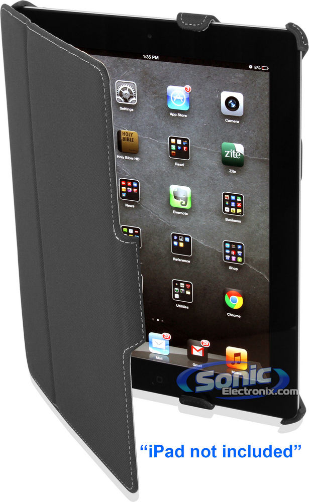 Limitless Creations D4GY Gray Denim EZsnap Padded Case for new iPad and iPad 2 Image 6
