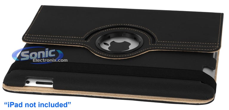 Limitless Creations D5BK Black w/Beige Accents PivoTablet Padded Denim 360&deg; Swivel Case for new iPad and iPad 2 Image 7