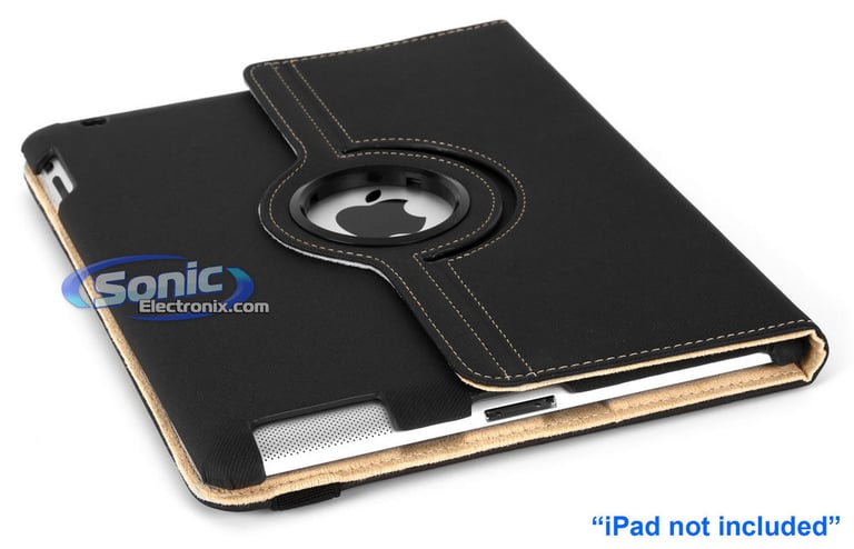 Limitless Creations D5BK Black w/Beige Accents PivoTablet Padded Denim 360&deg; Swivel Case for new iPad and iPad 2 Image 8