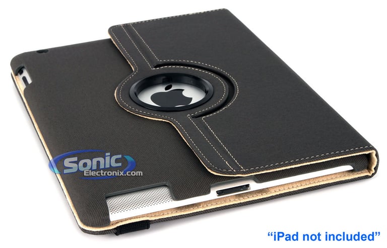 Limitless Creations D5GY Gray w/Beige Accents PivoTablet Padded Denim 360&deg; Swivel Case for new iPad and iPad 2 Image 9