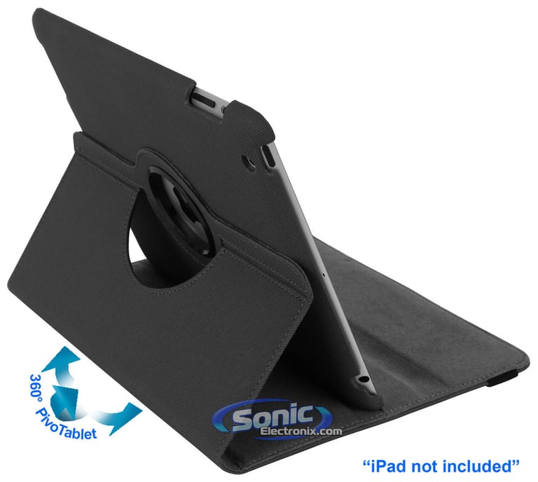 Limitless Creations D5GG Gray w/Gray Accents PivoTablet Padded Denim 360&deg; Swivel Case for new iPad and iPad 2 Image 2