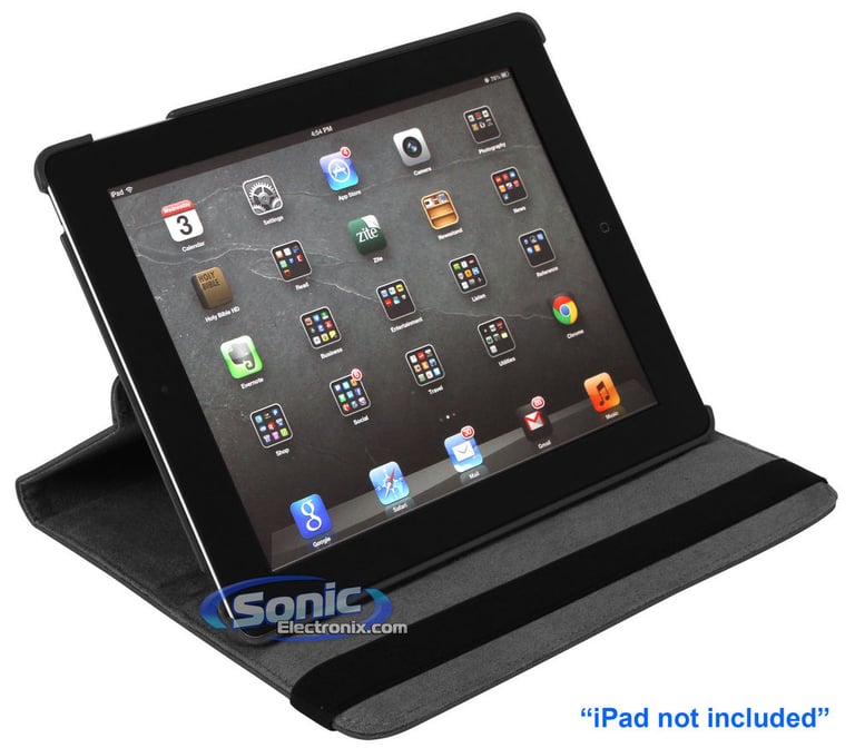 Limitless Creations D5GG Gray w/Gray Accents PivoTablet Padded Denim 360&deg; Swivel Case for new iPad and iPad 2 Image 5