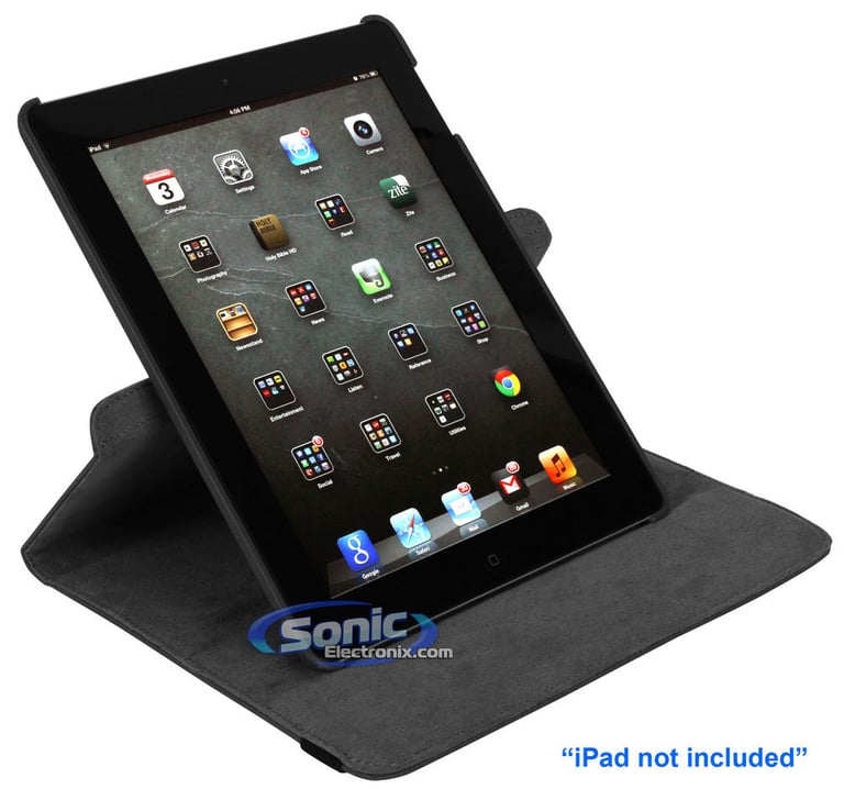 Limitless Creations D5GG Gray w/Gray Accents PivoTablet Padded Denim 360&deg; Swivel Case for new iPad and iPad 2 Image 6