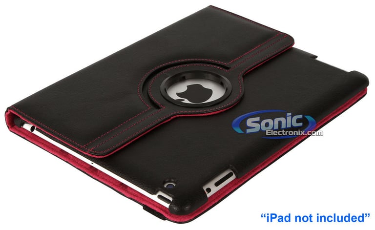 Limitless Creations D3PK Black w/Pink Accents PivoTablet Padded PU Leather 360&deg; Swivel Case for new iPad and iPad 2 Image 7