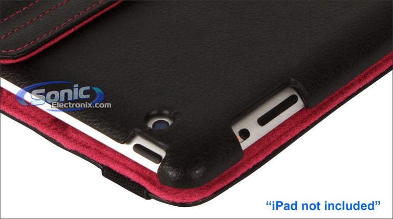 Limitless Creations D3PK Black w/Pink Accents PivoTablet Padded PU Leather 360&deg; Swivel Case for new iPad and iPad 2 Image 9
