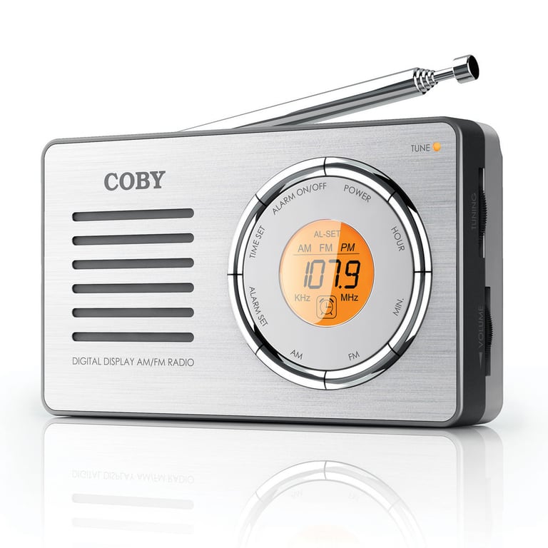 Coby CX50 (CX-50SVR) Portable AM/FM Digital Radio Image 1