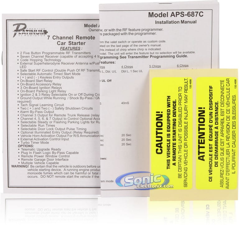 Prestige APS687C & SiriusXM SXV200V1 Image 9