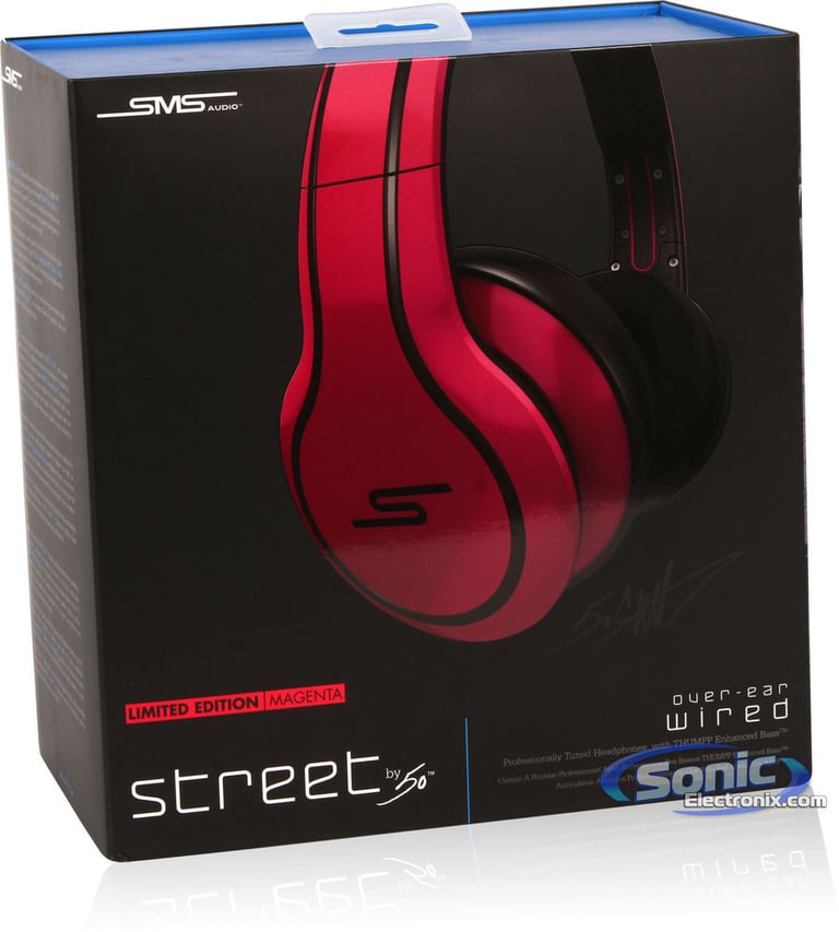 SMS Audio STREET SMS-WD-MAG by 50 Cent - Magenta Image 11