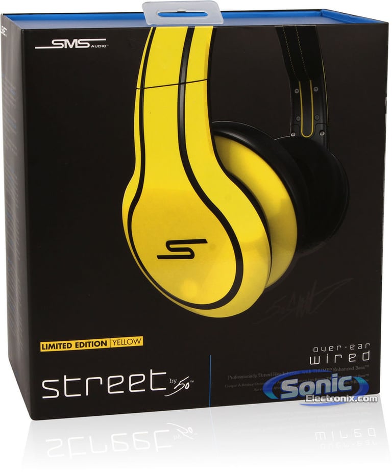 SMS Audio STREET by 50 Cent SMS-WD-YLW - Yellow Image 9