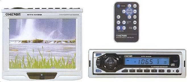 Hitron HTV-640M AM/FM Motorized with 6.4" LCD Monitor Image 1