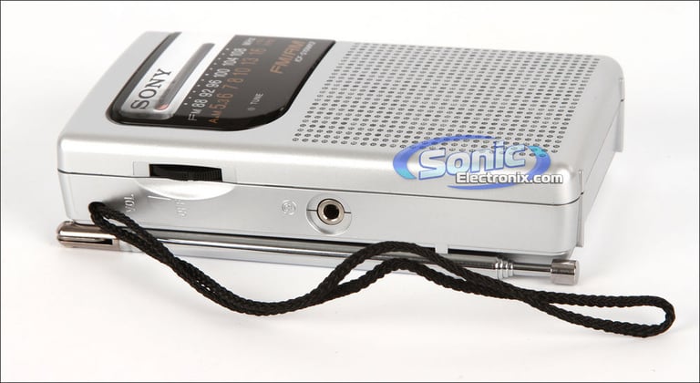 Sony ICF-S10MK2 (ICFS10MK2) Portable Pocket AM/FM Radio Speaker - Silver Image 2