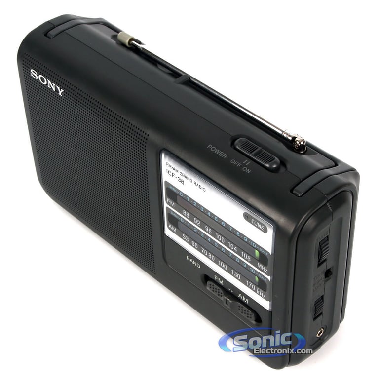 Sony ICF-38 (ICF38) Portable AM/FM Radio Image 5