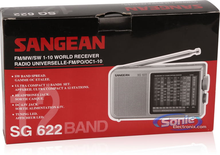 Sangean SG-622 (SG622) Portable AM/FM Shortwave Radio Image 7