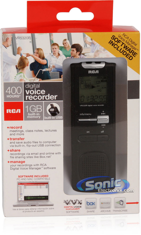 RCA VR5320R 1GB Digital Voice Recorder Image 6