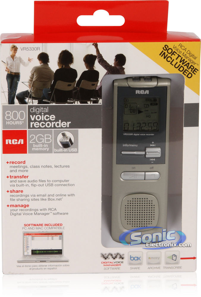 RCA VR5330R 2GB Digital Voice Recorder Image 7