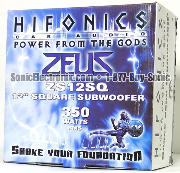 Hifonics ZS12SQ 12" Zeus Square Version Image 3