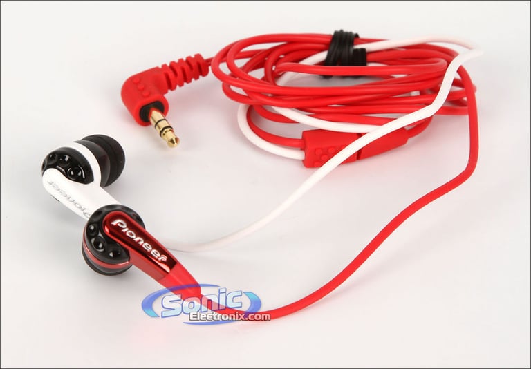 Pioneer SE-CL721-H (SECL721H) Red/White In-Ear Headphones Image 3