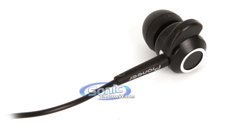Pioneer SE-CLX40-K (SECLX40) Black Extra-Bass In-Ear Headphones Image 2