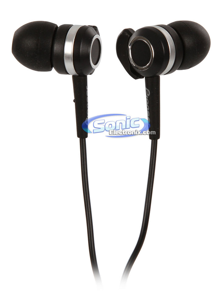 Pioneer SE-CLX40-K (SECLX40) Black Extra-Bass In-Ear Headphones Image 1
