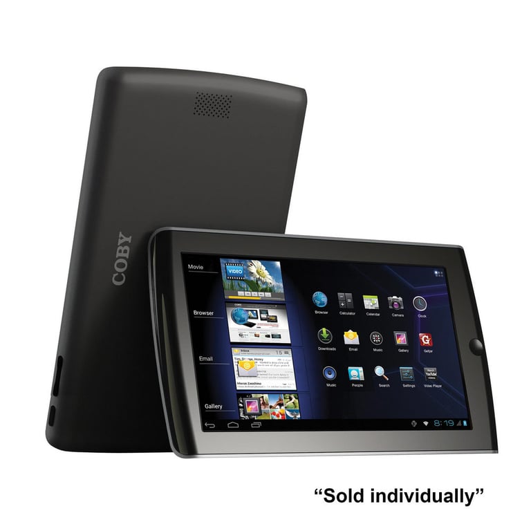 Coby MID7036-4 7" 4GB Capacitive Multi-Touchscreen Android Internet Tablet with Built-In WiFi Image 1