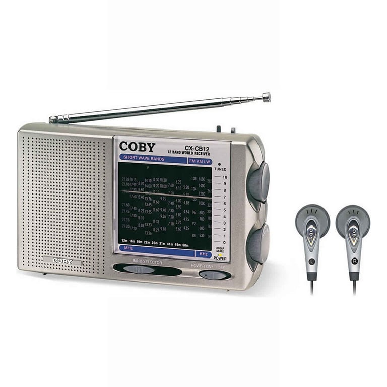 Coby CX-CB12 (CXCB12) AM/FM/LW/SW World Band Radio Image 1