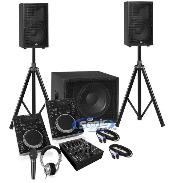 Pioneer CDJ-350 w/ Behringer DDM4000 Pro DJ Package with FREE Cables & Stands Image 1