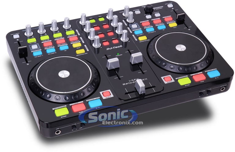 DJ Tech i-Mix Reload MKII w/ White Headphones with FREE Cables & Stands Image 2