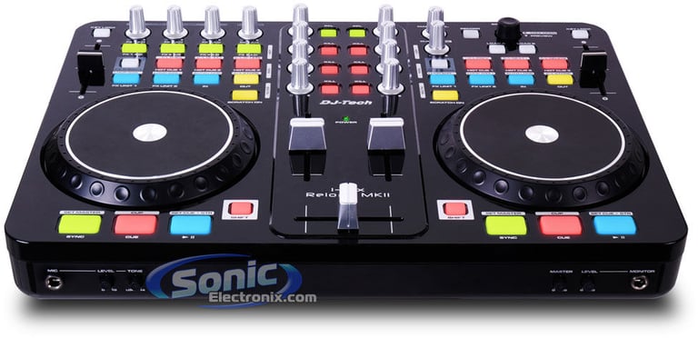 DJ Tech i-Mix Reload MKII w/ White Headphones with FREE Cables & Stands Image 3