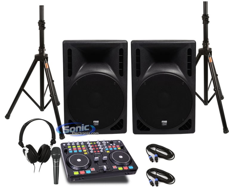 DJ Tech i-Mix Reload MKII w/ White Headphones with FREE Cables & Stands Image 1