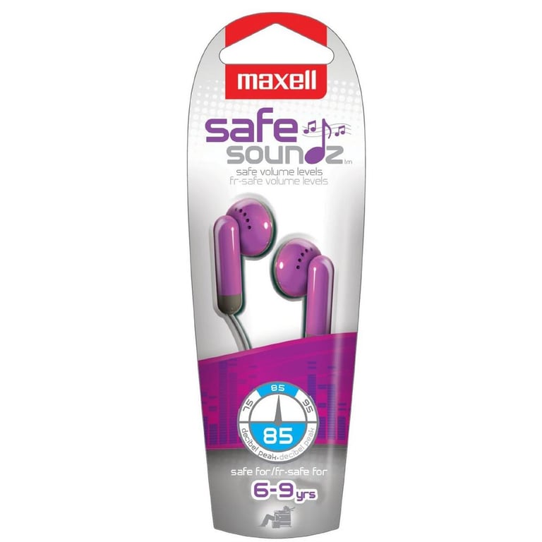 Maxell Safe Soundz 190290 Children/Kids Safe Headphones (Fuchsia) Image 2