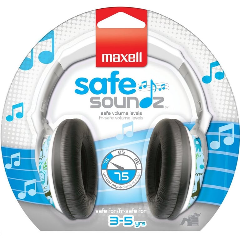 Maxell 190295 Safe Soundz Childrens/Kids Over-Ear Headphones (Blue) Image 2