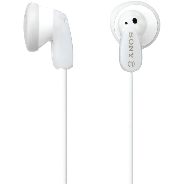 Sony MDRE9LP/WHT (MDR-E9LP/WHT) Earbuds In-Ear Headphones - White Image 1