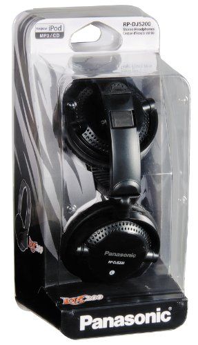 Panasonic RP-DJS200-K (RPDJS200) Black DJ Street Headphones Image 3