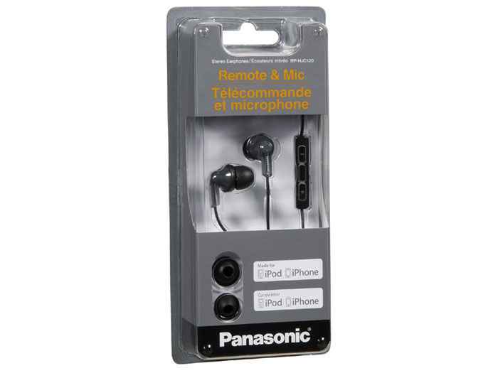 Panasonic RP-HJC120-K (RPHJC120K) Earbuds In-Ear Headphones Image 4