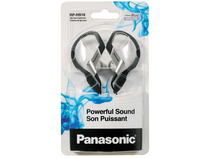 Panasonic RP-HS16-S (RPHS16S) Sports In-Ear Headphones/Earphones - Silver Image 2