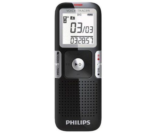 Philips LFH0645/27 Digital Voice Recerder/Voice Tracer (Black) Image 1