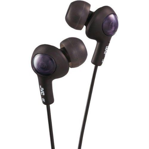 JVC HAFR6B Gummy Plus In-Ear Headphones - Black Image 1