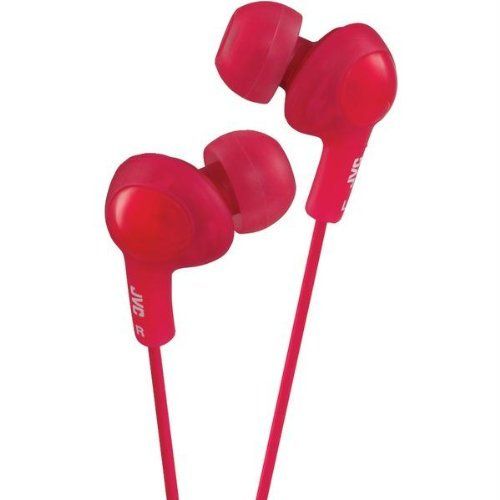 JVC HAFR6R (HA-FR6-R) Gummy Plus Earbuds In-Ear Headphones - Red Image 1