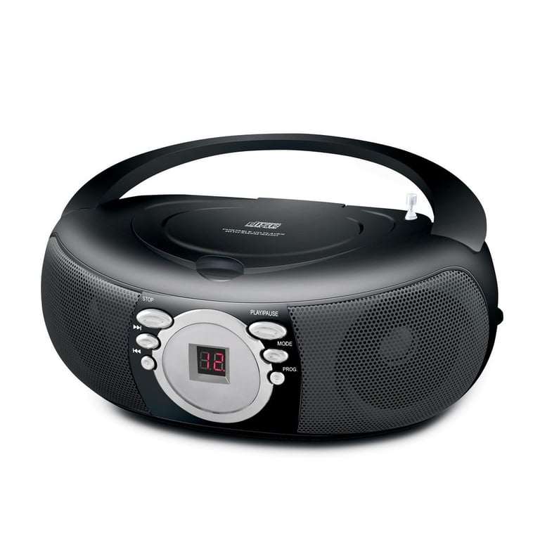 Coby CXCD275BLK (CX-CD275BLK) Black Portable AM/FM CD Player Image 1