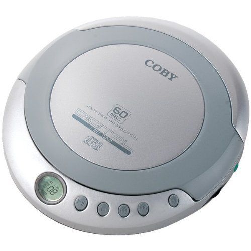 Coby CX-CD329 (CXCD329) Personal Slim-Line Portable CD Player - Silver Image 1