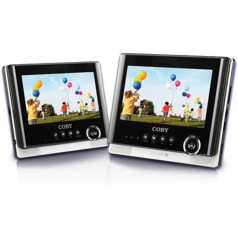 Coby TFDVD7752 Dual 7-Inch Portable DVD Player LCD Screens (TF-DVD7752) Image 1