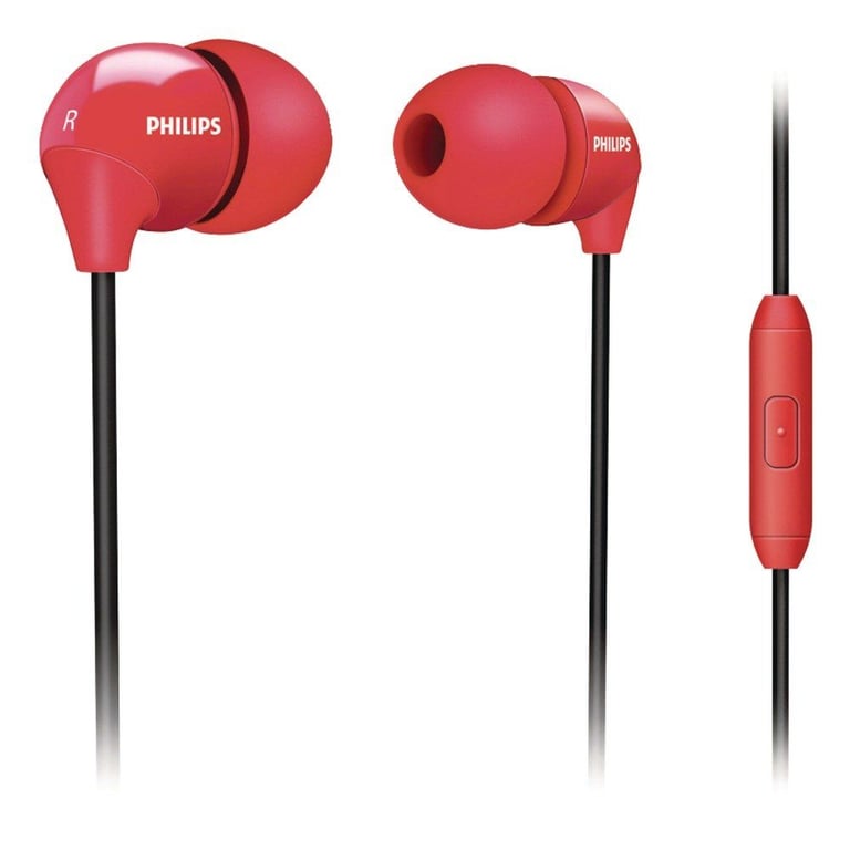 Philips SHE3575BK - Red/Black Image 1