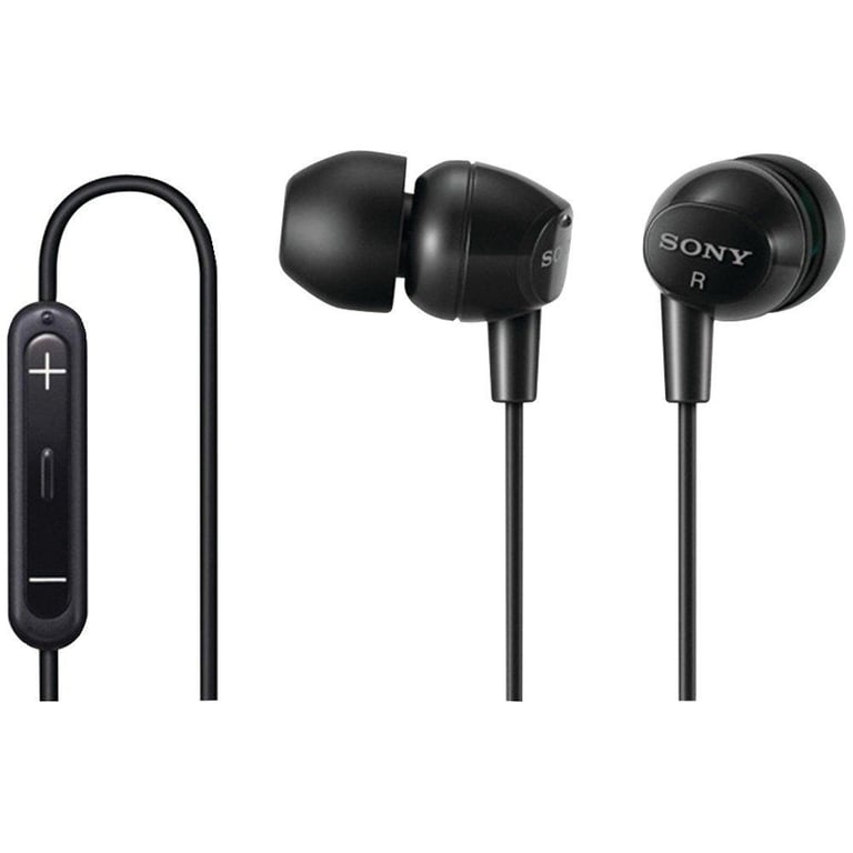 Sony DREX12IP/BLK (DR-EX12iP/BLK) EX Series Earbuds with iPod Remote (Black) Image 1