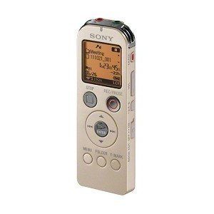 Sony ICD-UX523/G (ICDUX523-Gold) Digital Flash Voice Recorder - Gold Image 1