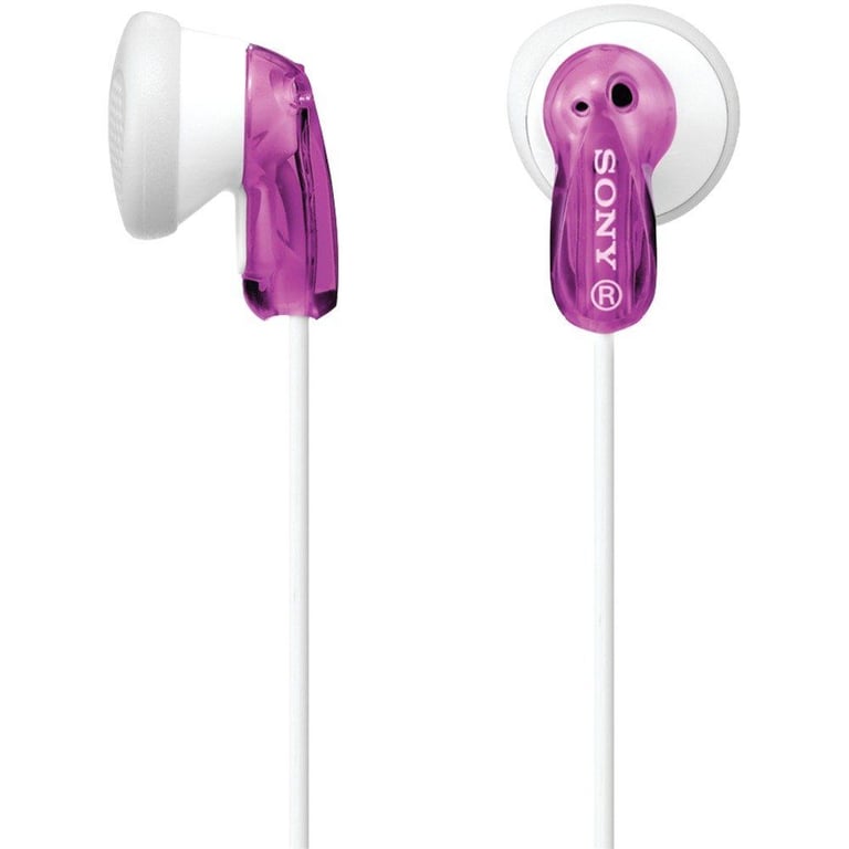 Sony MDRE9LP/VLT (MDR-E9LP/VLT) Earbuds In-Ear Headphones - Violet/Purple Image 1