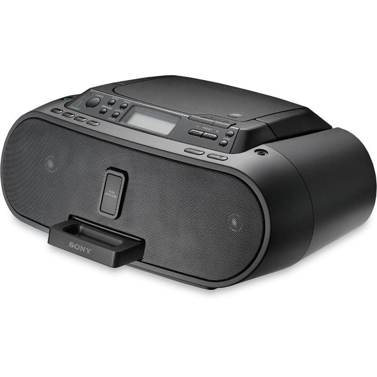 Sony ZS-S2iPBLACK (ZSS2iPBLACK) CD Player BoomBox iPod/iPhone Dock Image 1