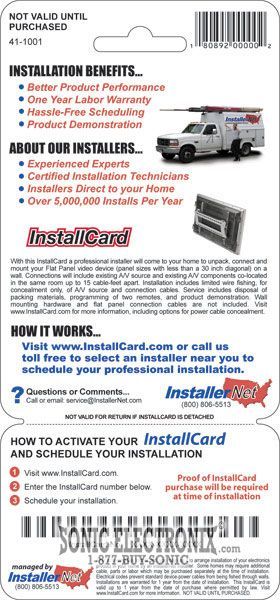 InstallCard 41-1001 (Flat Panel Wall Mount) Image 2