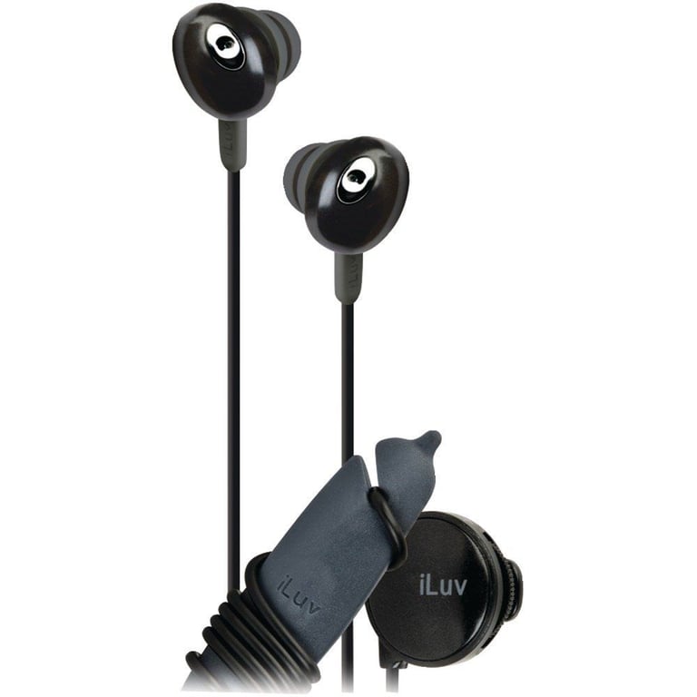 iLuv iEP311BLK The Bean Earphones In-Ear Headphones (Black) Image 1