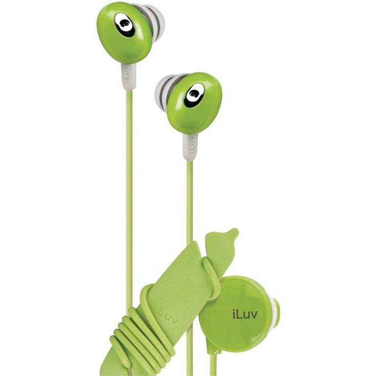 iLuv iEP311GRN The Bean Earphones In-Ear Headphones (Green) Image 1